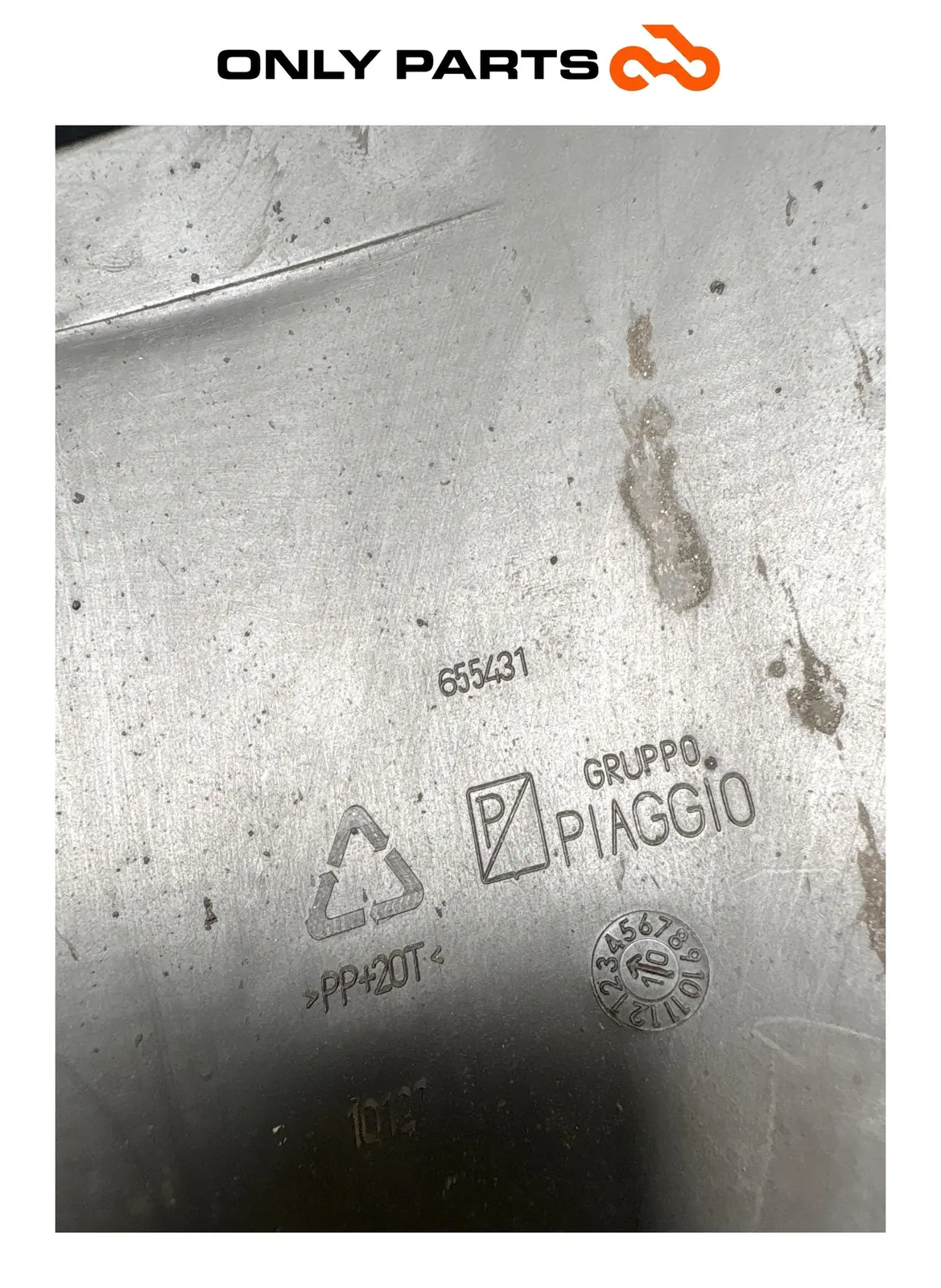 Parafango Posteriore Nero 655431 Piaggio MP3 Hybrid 300 2010 rear Mudguard OEM Piaggio MP3 Hybrid 300cc usato — foto reale 9