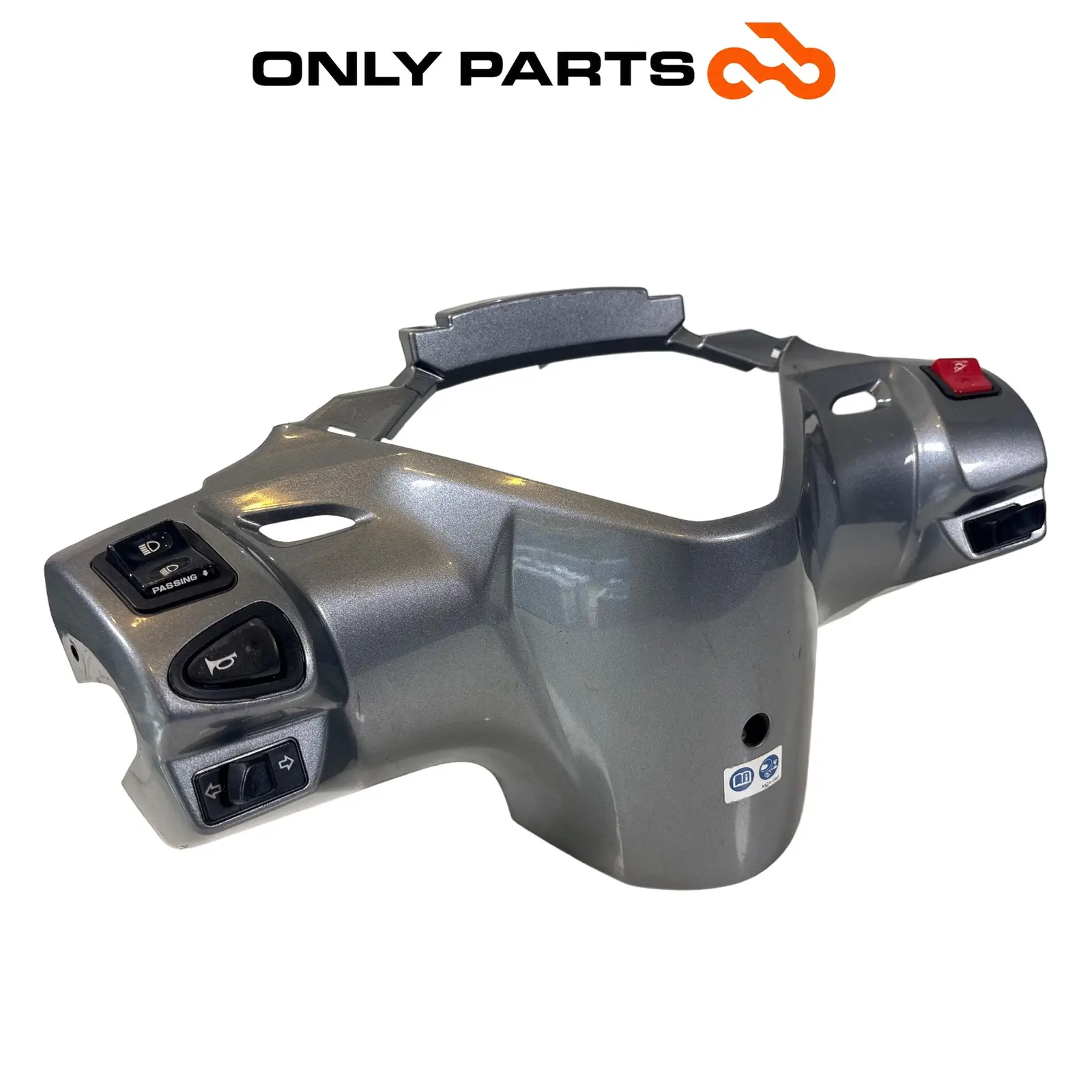 Coprimanubrio Posteriore Con Comandi Devioluci Honda SH 300 2011 53206-KTW-B000 Honda SH 300cc 2011 Grigio usato — foto reale 4