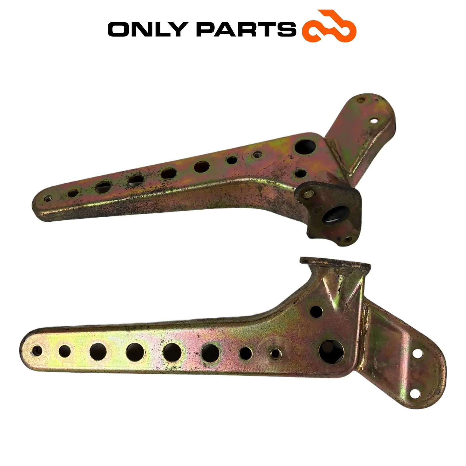 coppia staffe supporto pedana Suzuki Burgman 400cc 2004 Grigio usato — foto reale 7