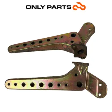 coppia staffe supporto pedana Suzuki Burgman 400cc 2004 Grigio usato — foto reale 7