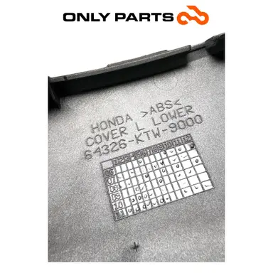 Carena Sottopedana Sinistra Grigio Honda SH 300 2011 OEM 64326-KTW-9000 L Lower Honda SH 300cc 2011 Grigio usato — foto reale 11