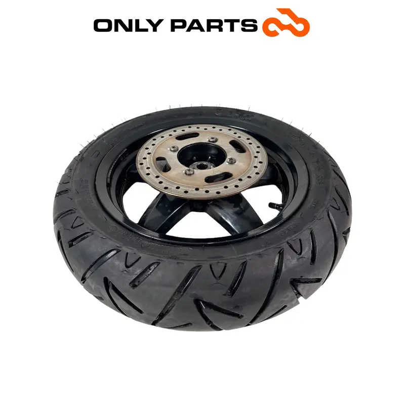 CERCHIO POSTERIORE + DISCO FRENO + GOMMA 110/70-14 YAMAHA X-MAX 250 2008 OEM — 2