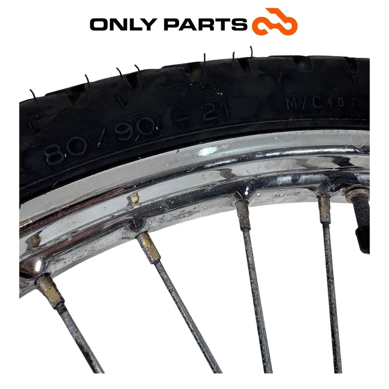 CERCHIO RUOTA ANTERIORE A RAGGI DA 21 CON DISCO FRENO YAMAHA DT 125 2005 / WHEEL — 5