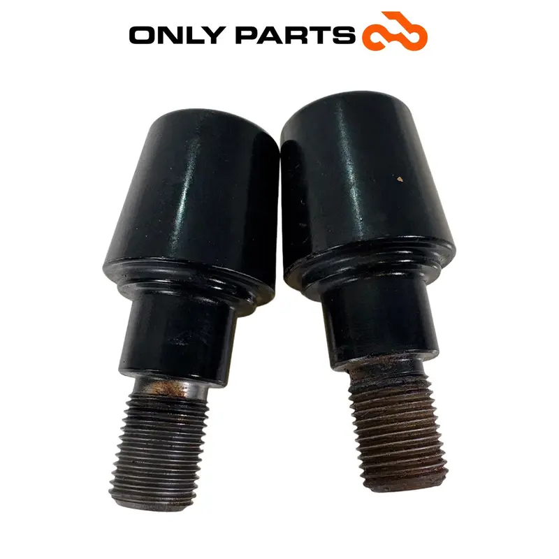 COPPIA CONTRAPPESI MANUBRIO TERMINALI YAMAHA X-MAX 250 2008 / BAR ENDS OEM — 2