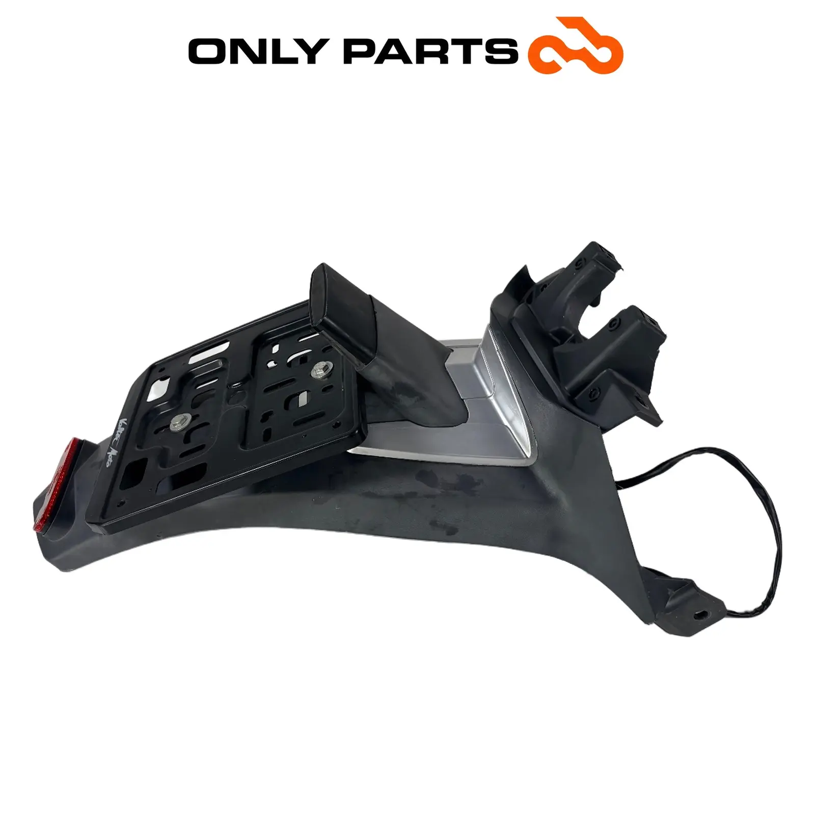parafango posteriore / portatarga Garelli XO 125cc 2010 Grigio usato — foto reale 3