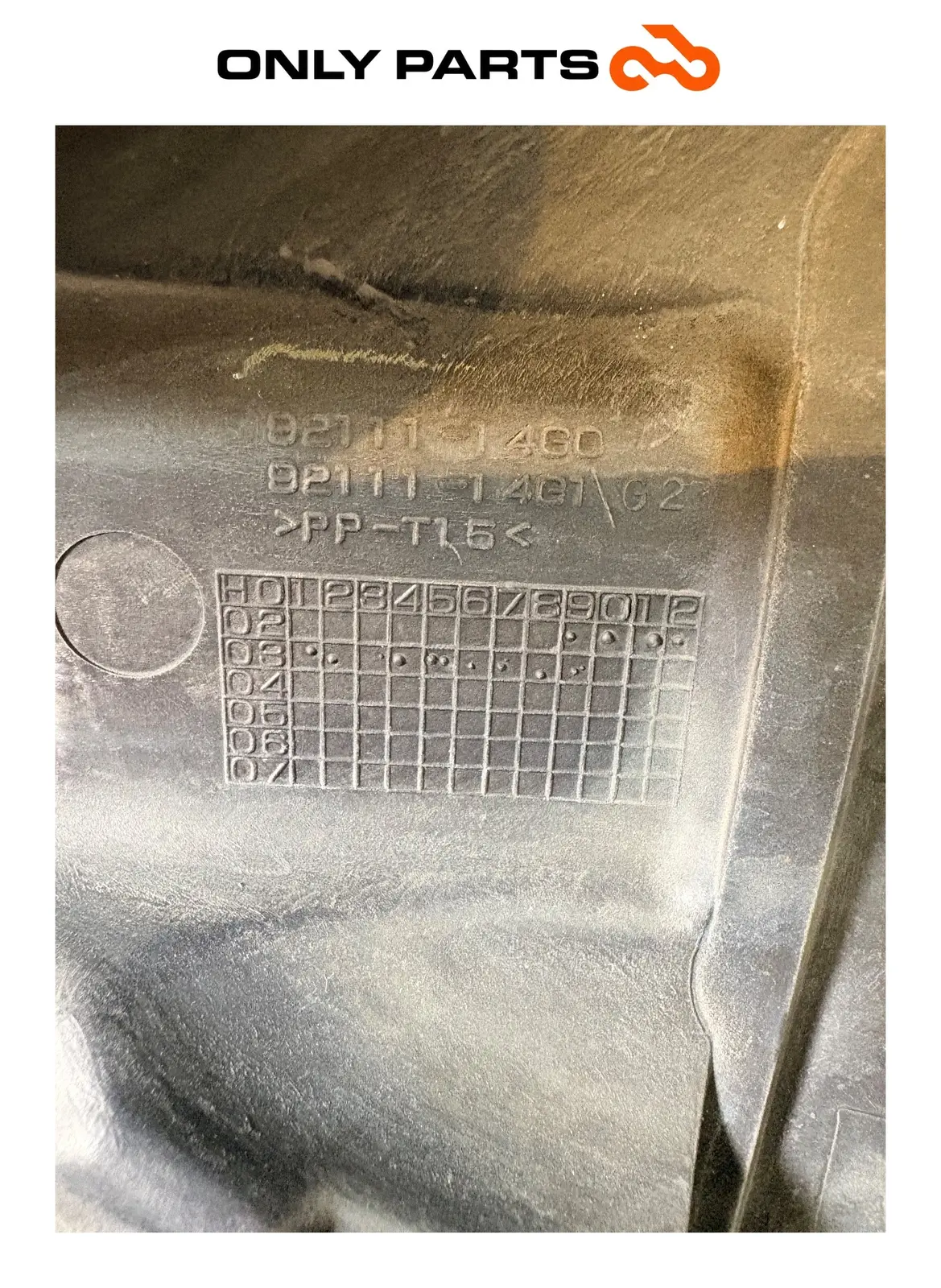 Carena tunnel centrale Suzuki Burgman 400cc 2004 Grigio używana — prawdziwe zdjęcie 11