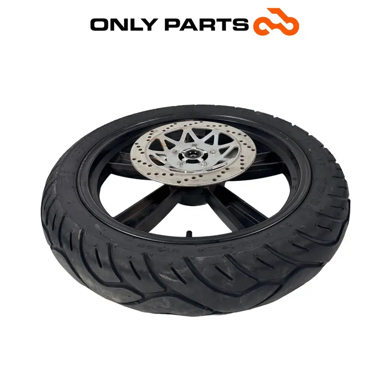 CERCHIO ANTERIORE RUOTA 16 + DISCO GARELLI XO 125 2010 FRONT WHEEL RIM ORIGINALE — 2