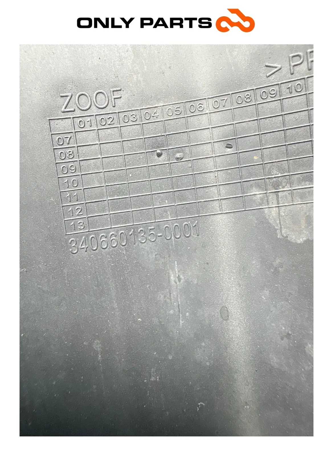 Parafango posteriore interno Garelli XO 125cc 2010 Grigio usato — foto reale 9