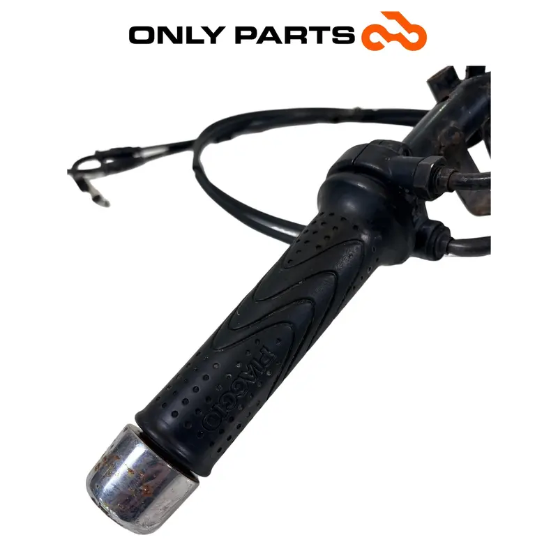 MANUBRIO STERZO CON MANOPOLE CAVI GAS PIAGGIO MP3 HYBRID 300 2010 HANDLEBAR OEM — 4
