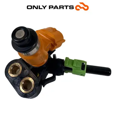 INIETTORE BENZINA CON RACCORDO ATTACCO TUBO HONDA SH 300 2011 / FUEL INJECTOR Honda SH 300cc 2011 Grigio usato — foto reale 3