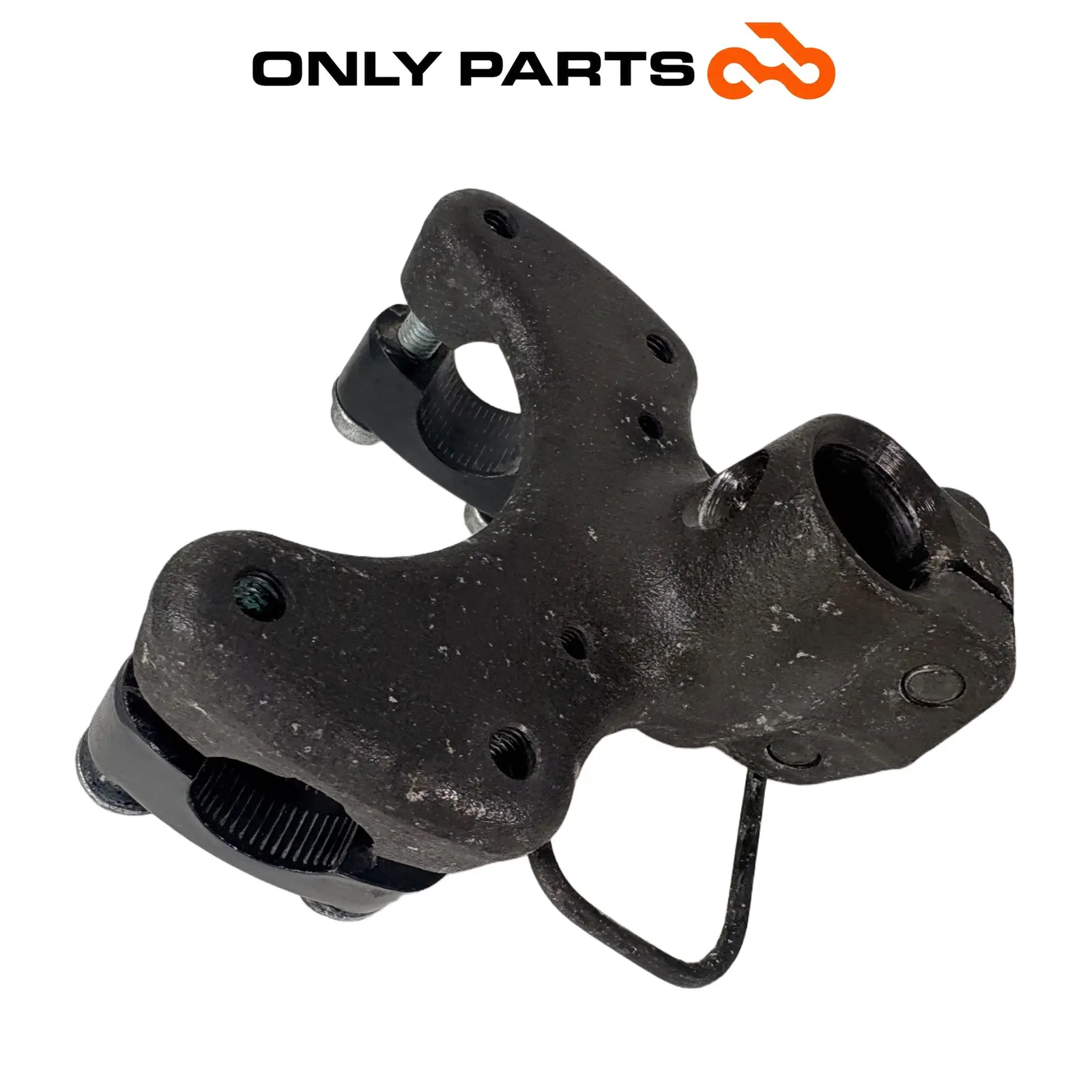 Staffa supporto sterzo / manubrio Suzuki Burgman 400cc 2004 Grigio usato — foto reale 6