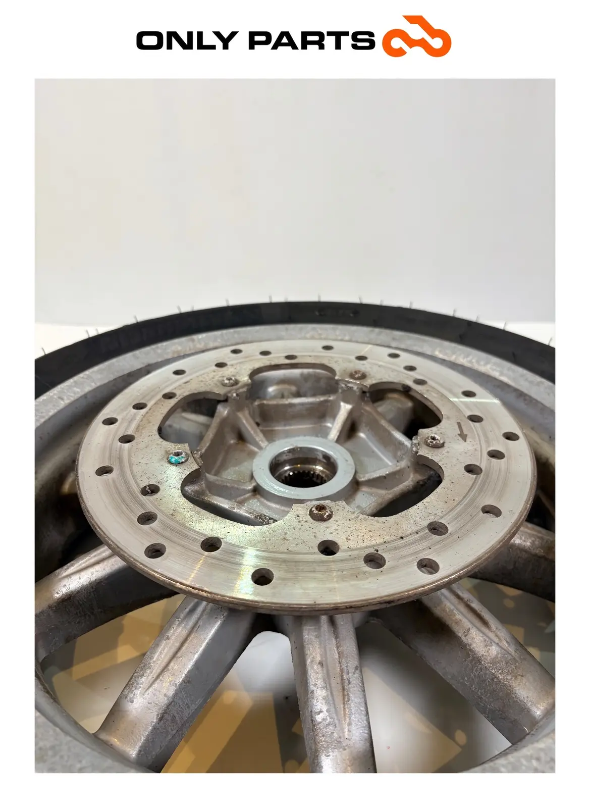 Cerchio posteriore Piaggio MP3 Hybrid 300cc 2010 usato — foto reale 4