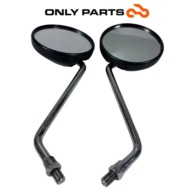 COPPIA SPECCHIETTI RETROVISORI ORIGINALI NERI ENDURO YAMAHA DT 125 2005 MIRRORS — 3