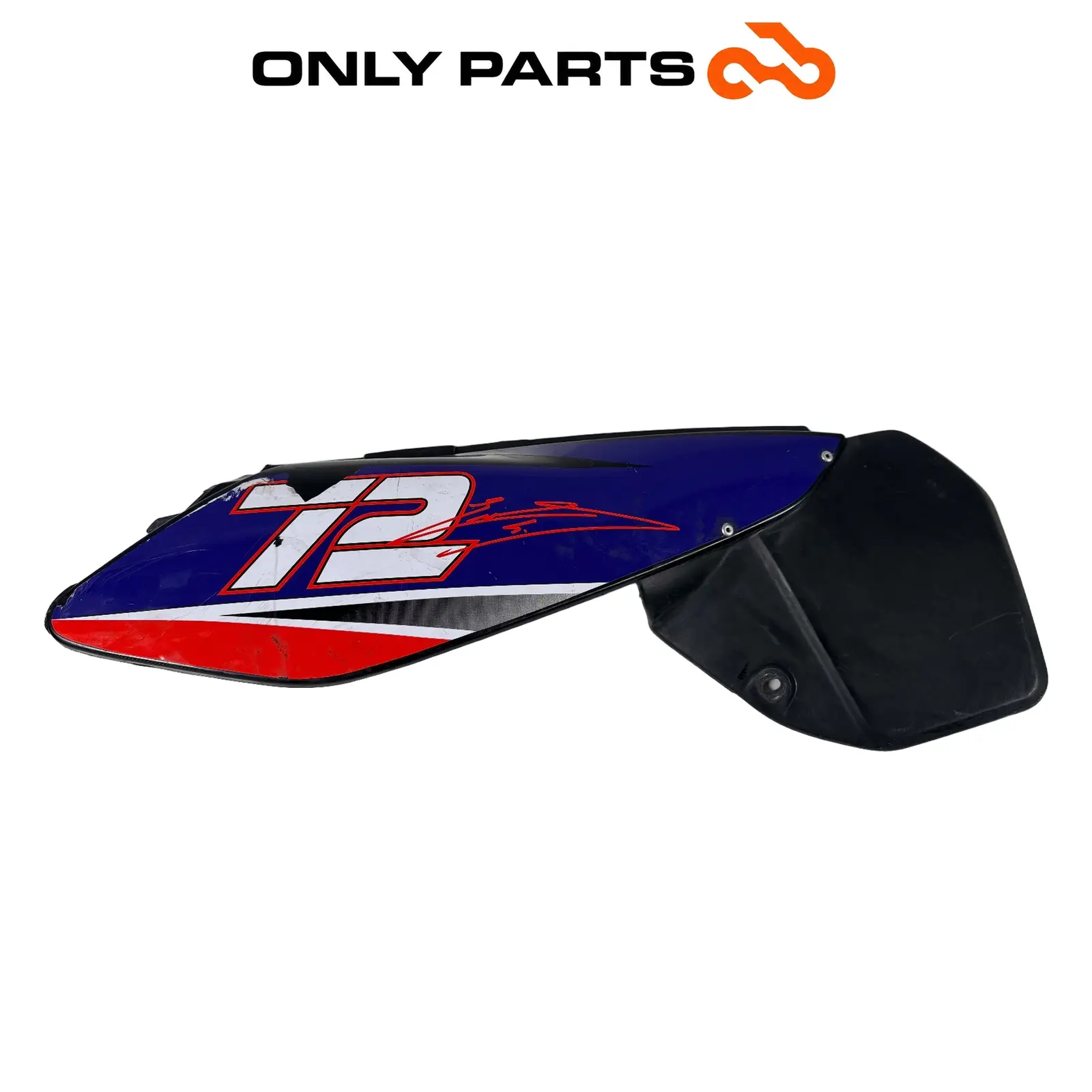 Fianchetto posteriore DX Yamaha DT 125cc 2005 usato — foto reale 1
