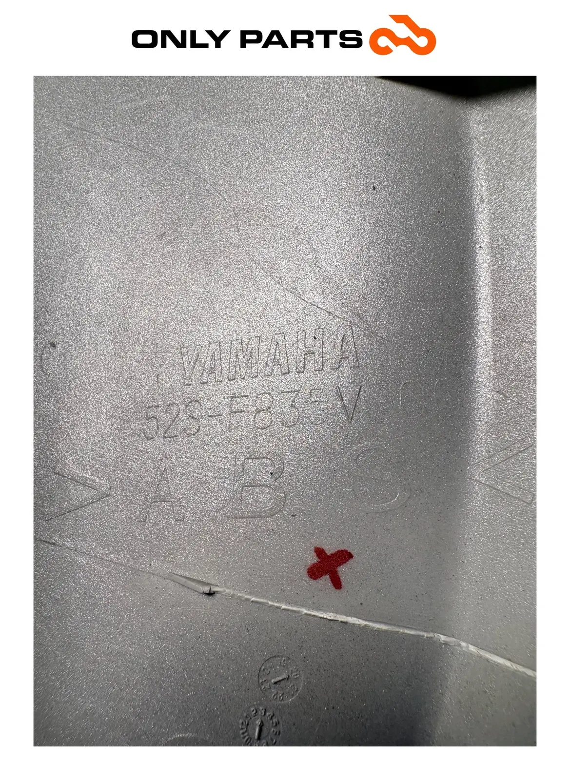 Carena fiancata scudo DX Yamaha Xenter 150cc 2015 usato — foto reale 9