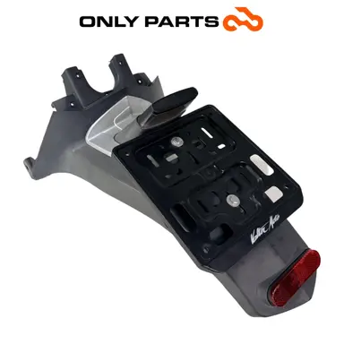 parafango posteriore / portatarga Garelli XO 125cc 2010 Grigio usato — foto reale 1