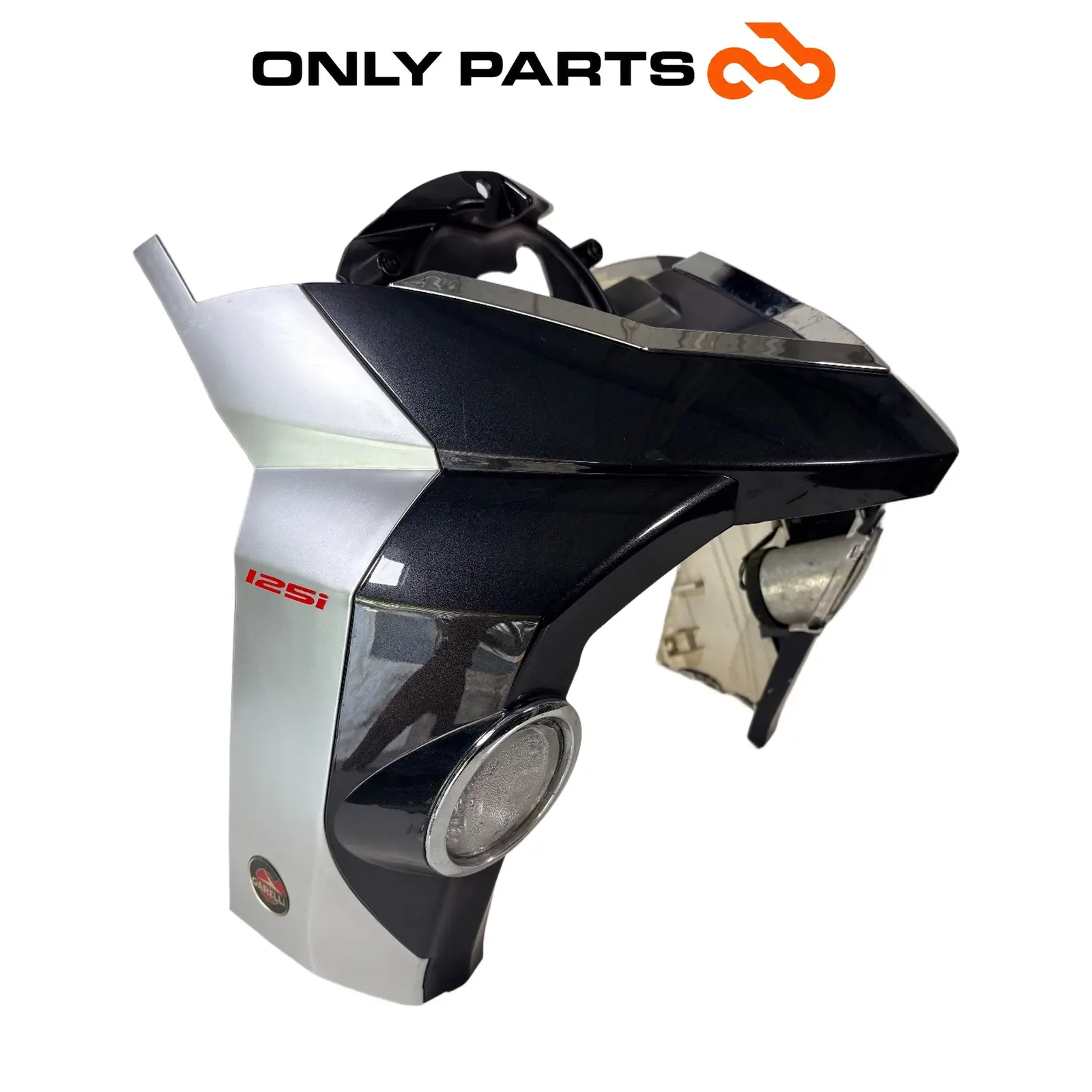 Scudo anteriore completo Garelli XO 125cc 2010 Grigio usato — foto reale 11