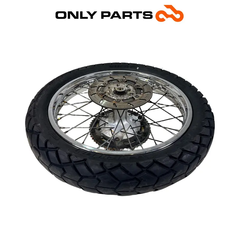 CERCHIO RUOTA POSTERIORE A RAGGI DA 18 CON DISCO CORONA YAMAHA DT 125 2005 / RIM — 2