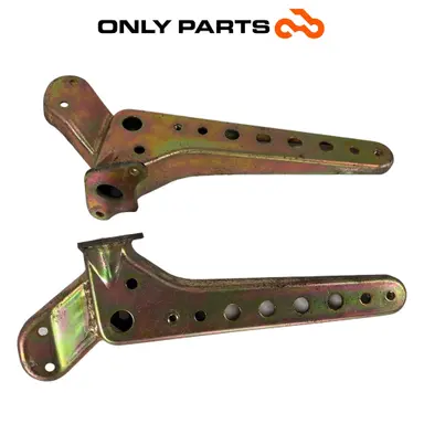 coppia staffe supporto pedana Suzuki Burgman 400cc 2004 Grigio usato — foto reale 1