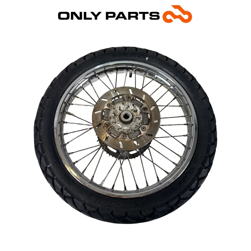 CERCHIO RUOTA POSTERIORE A RAGGI DA 18 CON DISCO CORONA YAMAHA DT 125 2005 / RIM