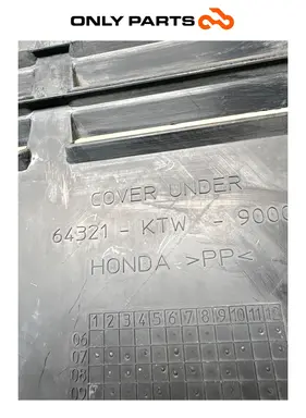 Carena Sottopedana Puntale Inferiore Honda SH 300 2011 OEM 64321-KTW-9000 Honda SH 300cc 2011 Grigio usato — foto reale 8