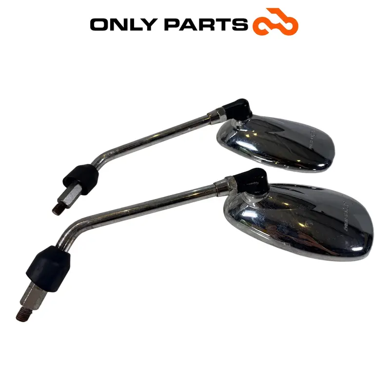 COPPIA SPECCHIETTI RETROVISORI CROMATI ORIGINALI PIAGGIO BEVERLY 300 2010 MIRROR — 2