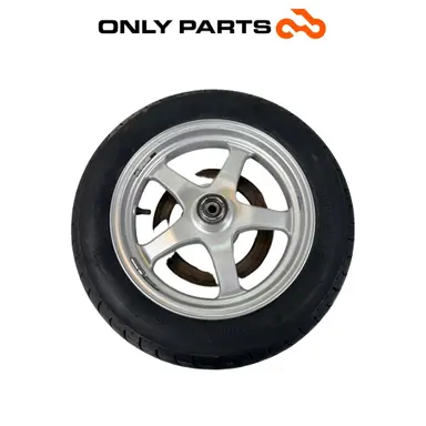 cerchio anteriore completo / disco ABS Suzuki Burgman 400cc 2004 Grigio употребявана — истинска снимка 7
