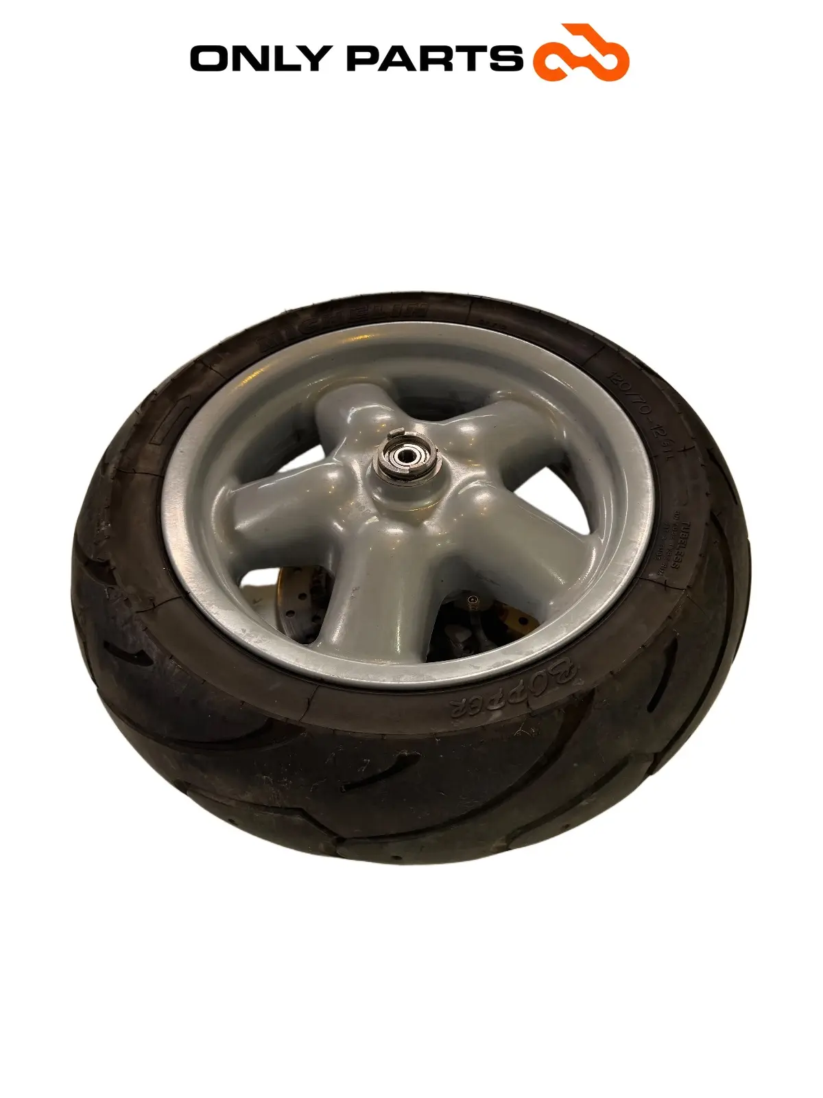 cerchio anteriore + disco freno Mbk Skyliner 125cc 1999 Blu usato — foto reale 10