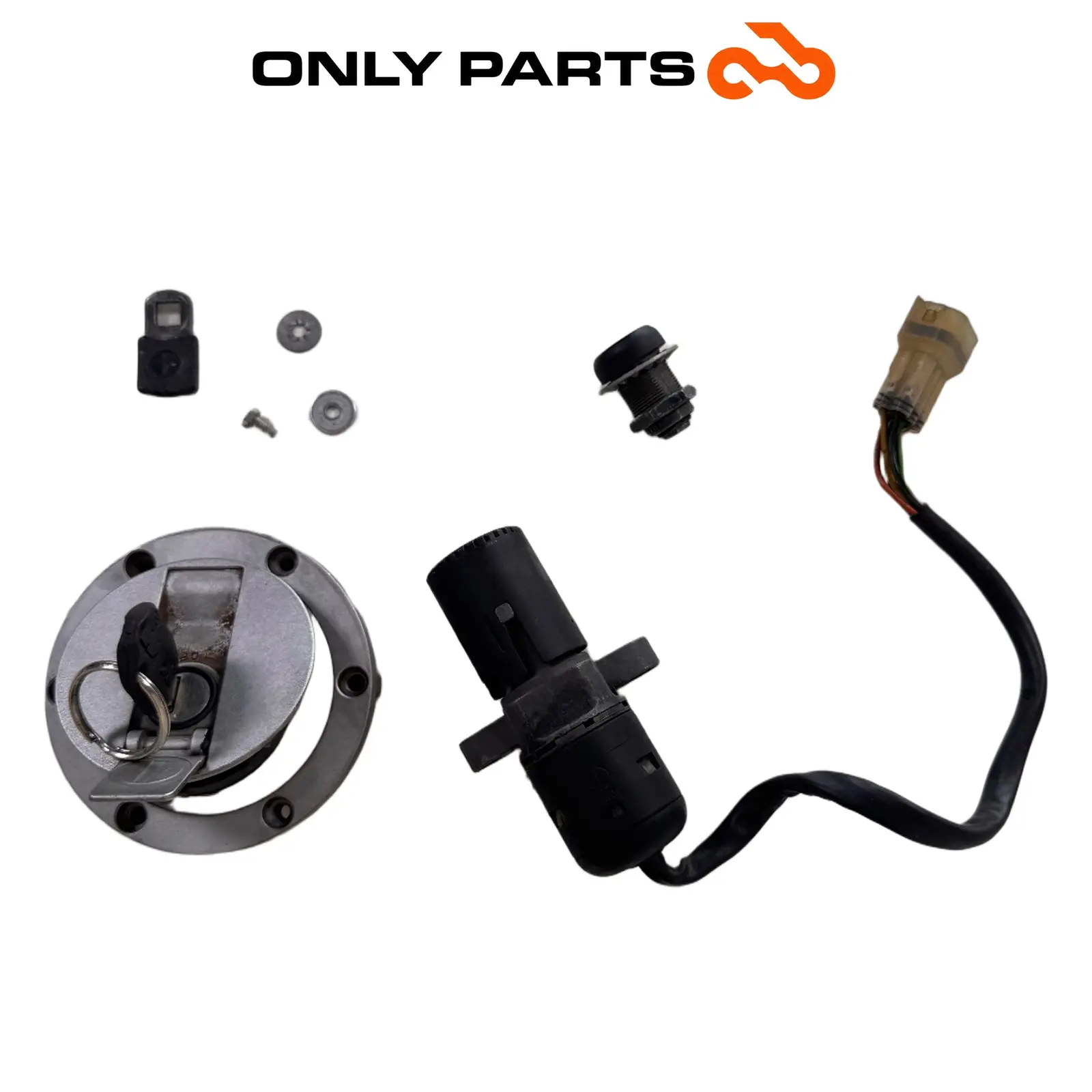 Kit chiavi completo KTM Super Duke 990cc 2006 Nero/Arancione usato — foto reale 4