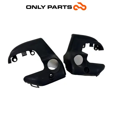 Coppia cover plastica 851810/11 Aprilia Scarabeo 300cc 2010 Bianco usato — foto reale 4
