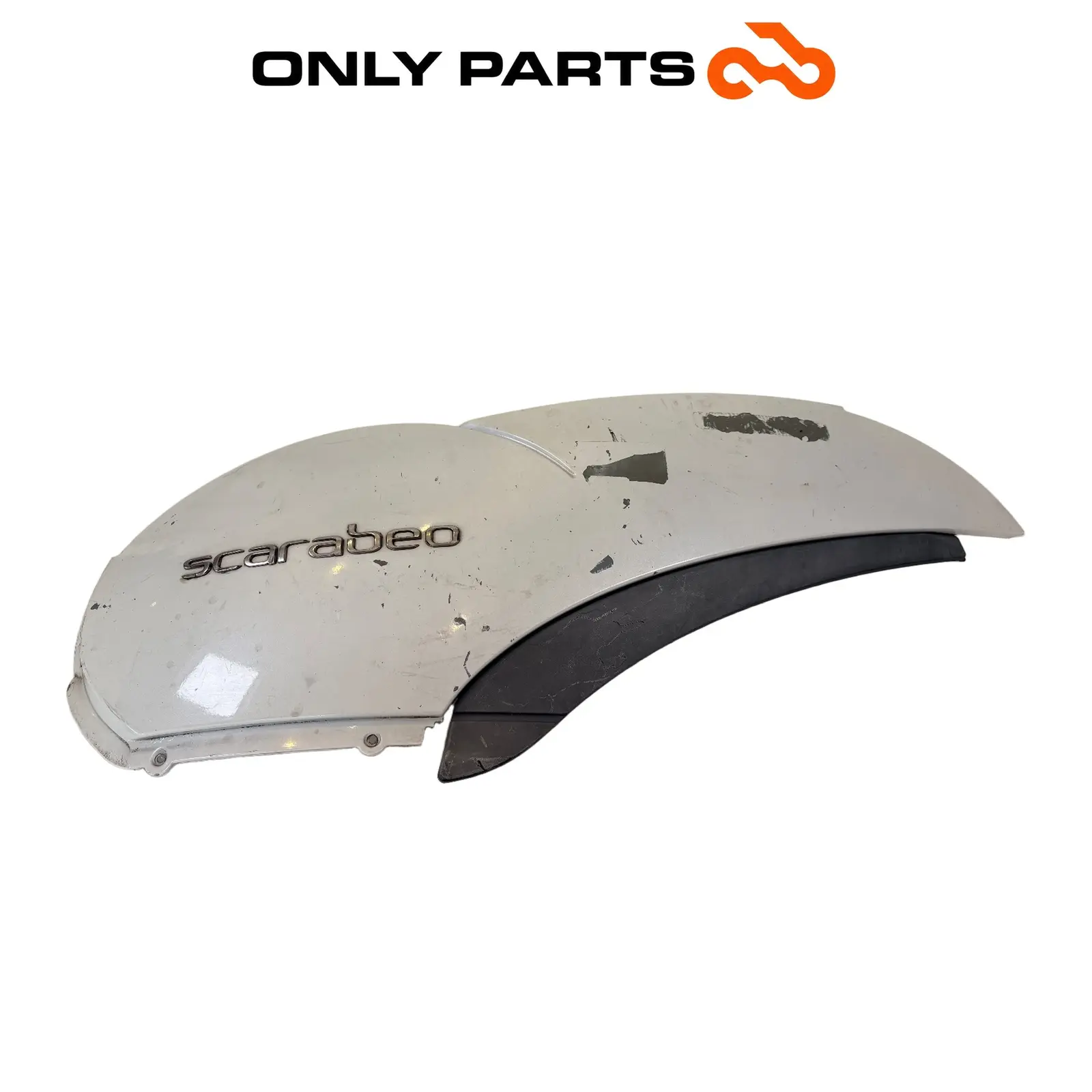Fiancata posteriore SX Aprilia Scarabeo 300cc 2010 Bianco usato — foto reale 1