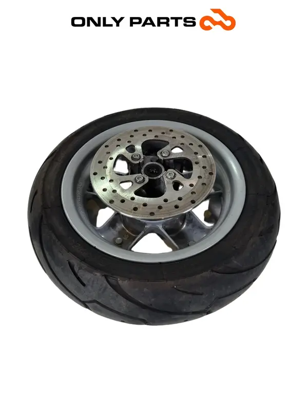 CERCHIO RUOTA ANTERIORE GRIGIO + DISCO FRENO MBK SKYLINER 125 1999 / FRONT WHEEL
