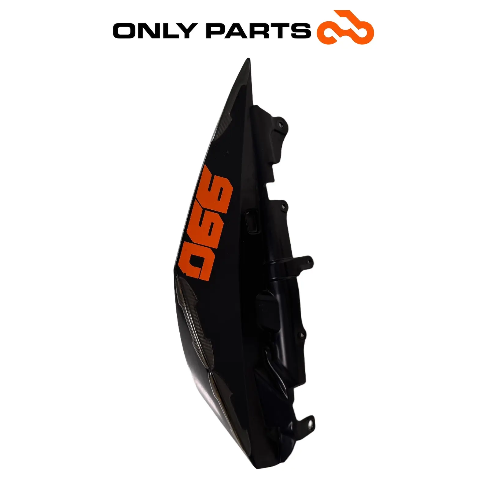 Fianchetto posteriore DX KTM Super Duke 990cc 2006 Nero/Arancione usato — foto reale 3