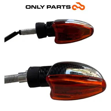 Coppia frecce anteriori KTM Super Duke 990cc 2006 Nero/Arancione usato — foto reale 5