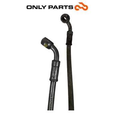 Coppia tubi freno anteriori in treccia Quadro 350 S 2013 Nero usato — foto reale 6