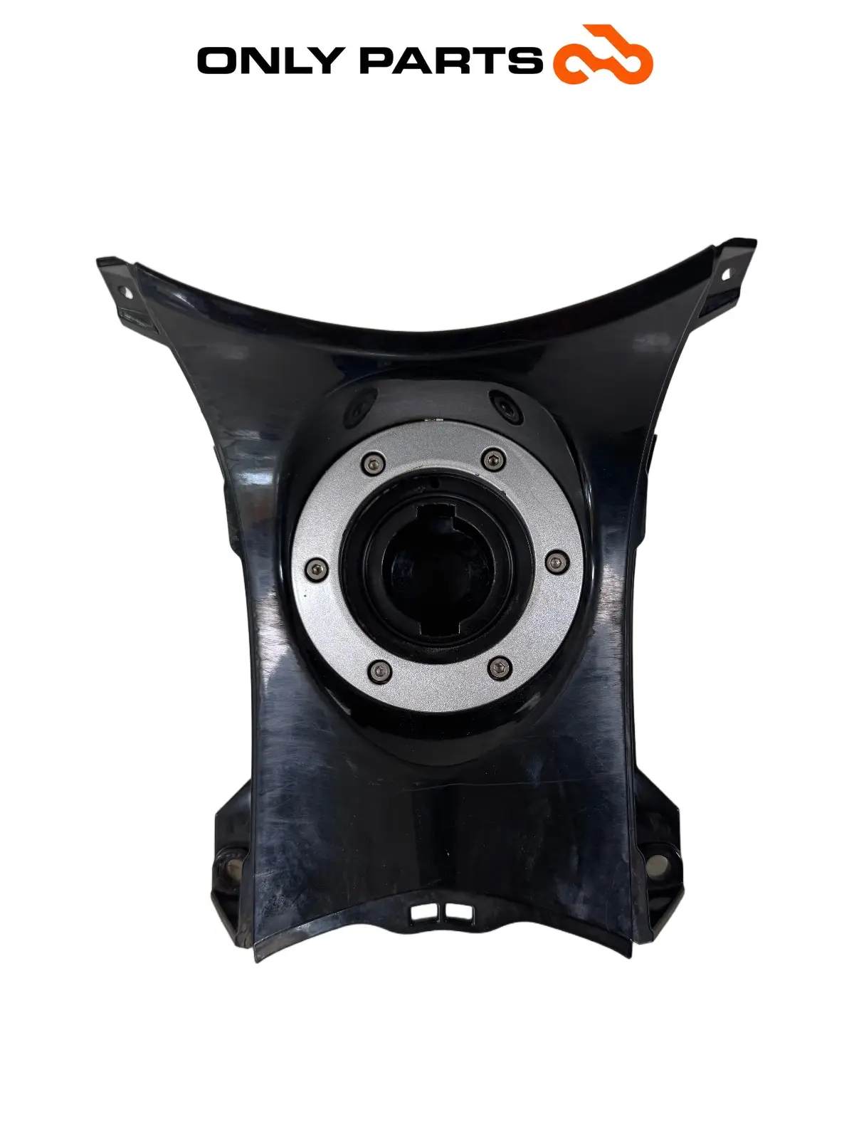 Tunnel Centrale / sportello tappo benzina Piaggio Beverly Police 300cc 2018 Nero usato — foto reale 4