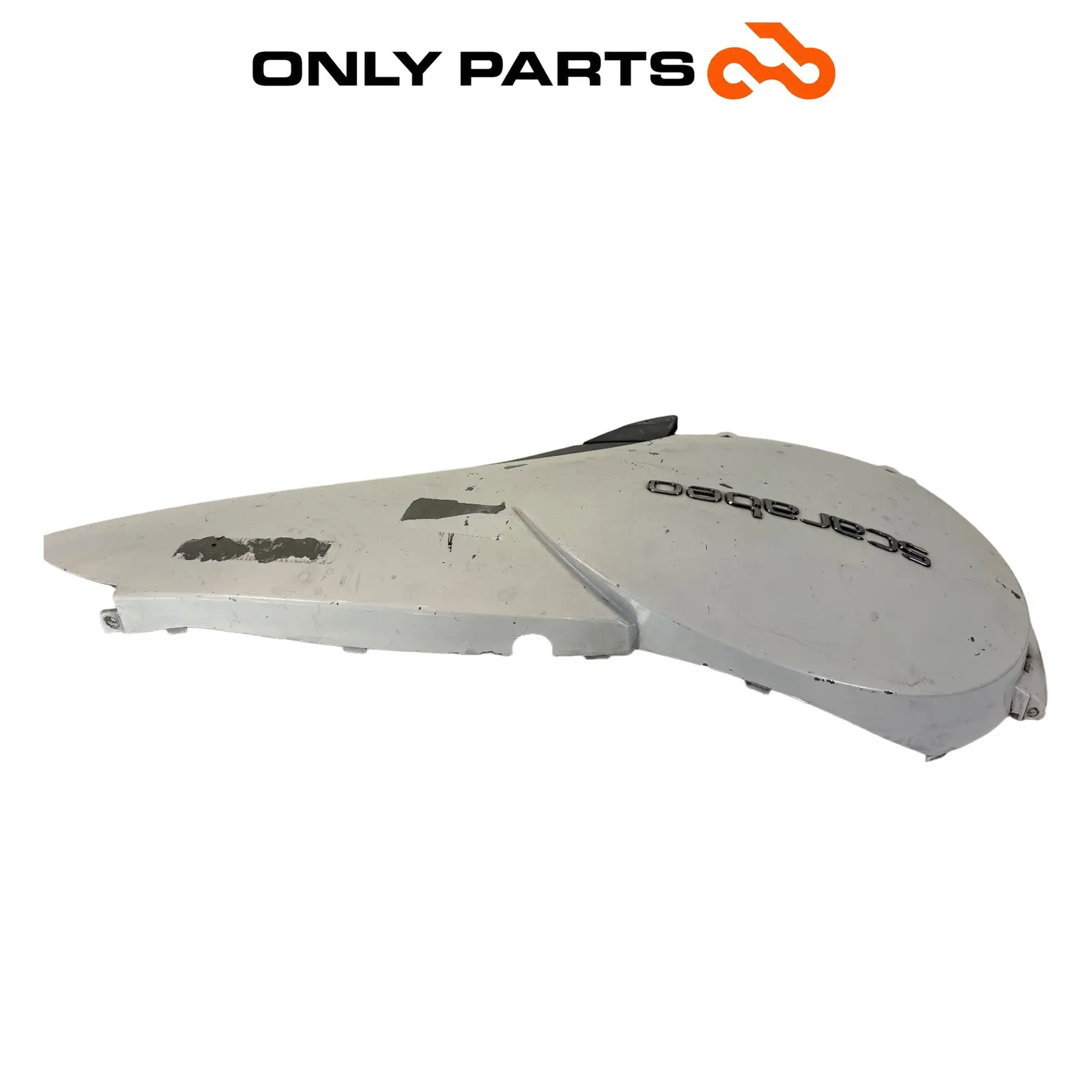 Fiancata posteriore SX Aprilia Scarabeo 300cc 2010 Bianco usato — foto reale 4