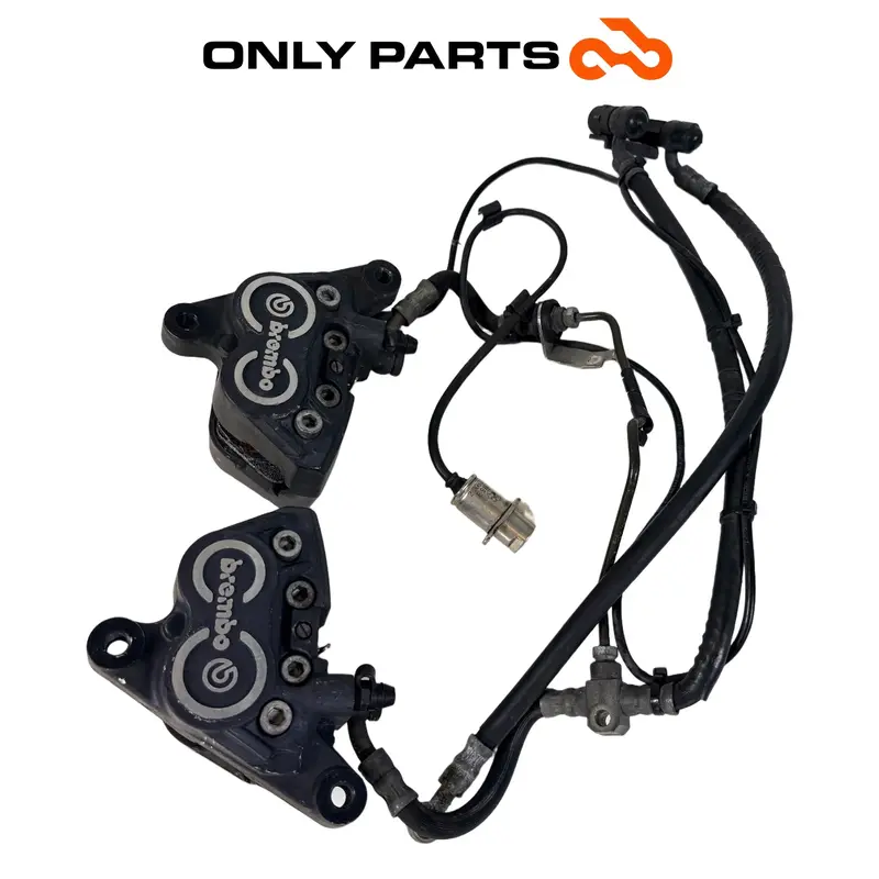 COPPIA PINZE FRENO ANTERIORI BREMBO CON TUBI BMW R 850 R 1997 / BRAKE CALIPERS — 2