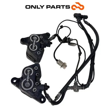 Coppia pinze freno anteriori Brembo con tubi (front brake calipers) BMW R 850 R 1997 BMW R 850 R usato — foto reale 2