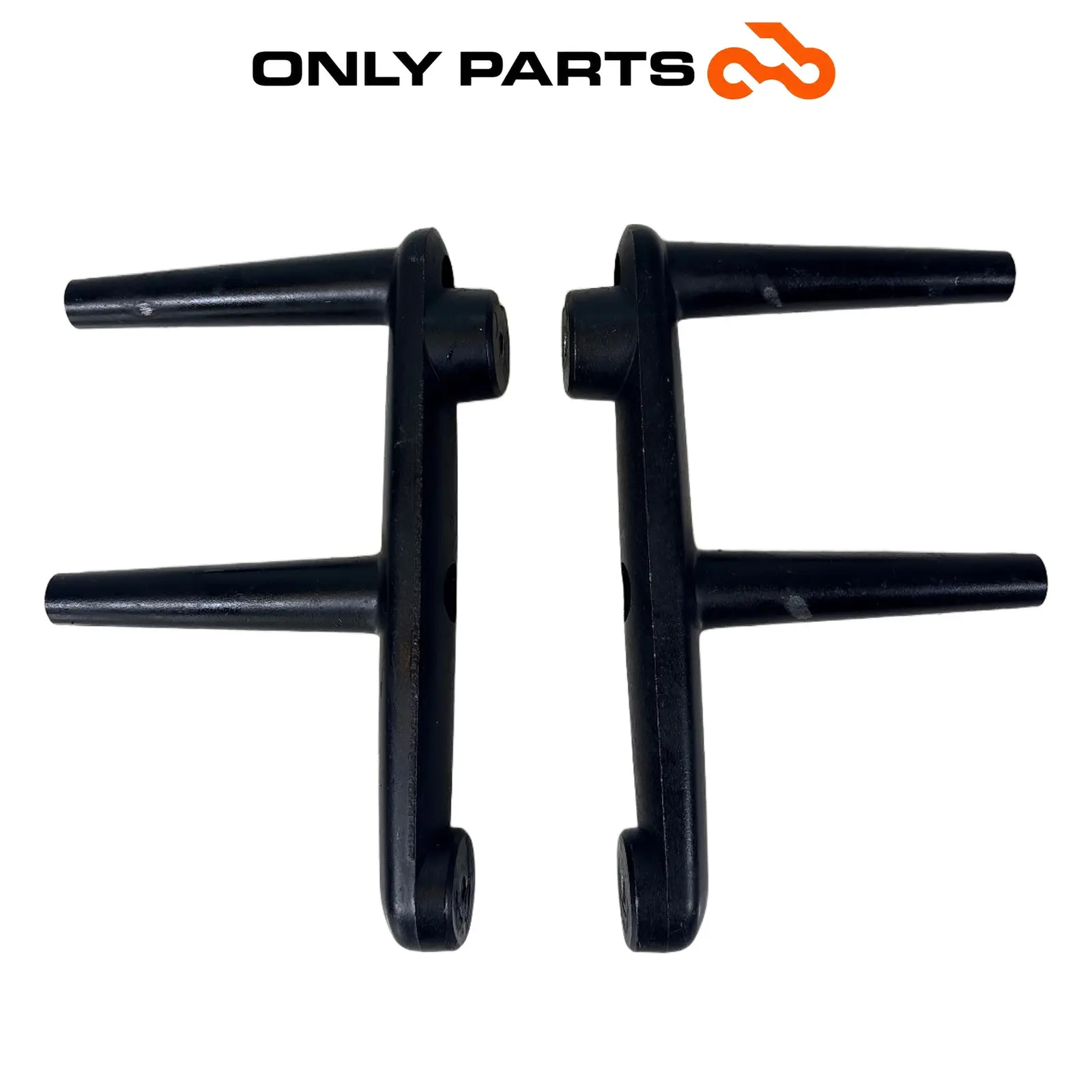 Coppia staffe parabrezza Yamaha XC Versity 300cc 2004 Nero usato — foto reale 1
