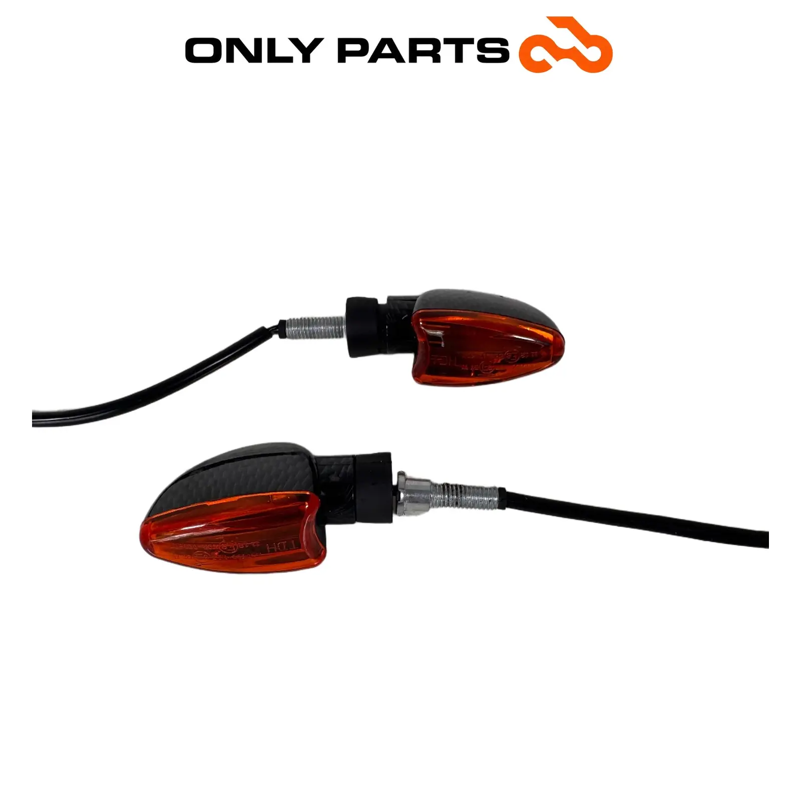 Coppia frecce anteriori KTM Super Duke 990cc 2006 Nero/Arancione usato — foto reale 1