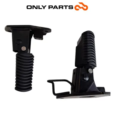 Coppia pedane poggia piedi passeggero posteriori BMW C 400 X 400cc 2020 Blu usato — foto reale 4