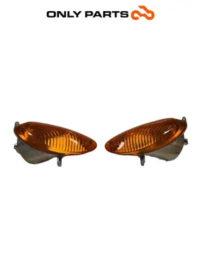 Coppia frecce anteriori Mbk Skyliner  125cc 1999 Blu usato — foto reale 5