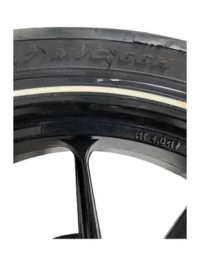 Used COMPLETE REAR WHEEL RIM + DISC AND TYRE KTM DUKE 200CC 2012 KTM Duke 200cc 2012 Arancione — real photo 14