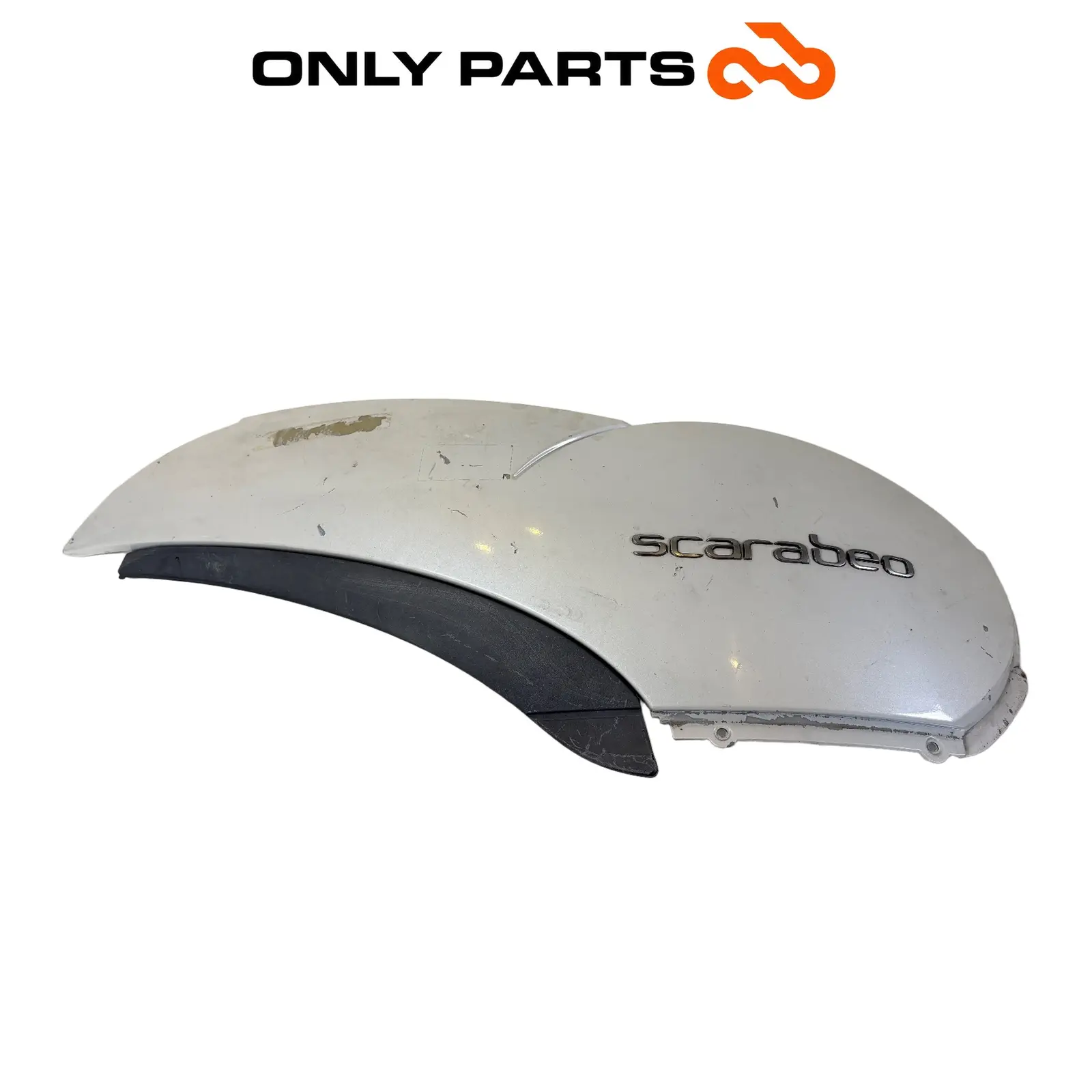 Fiancata posteriore DX Aprilia Scarabeo 300cc 2010 Bianco usato — foto reale 1