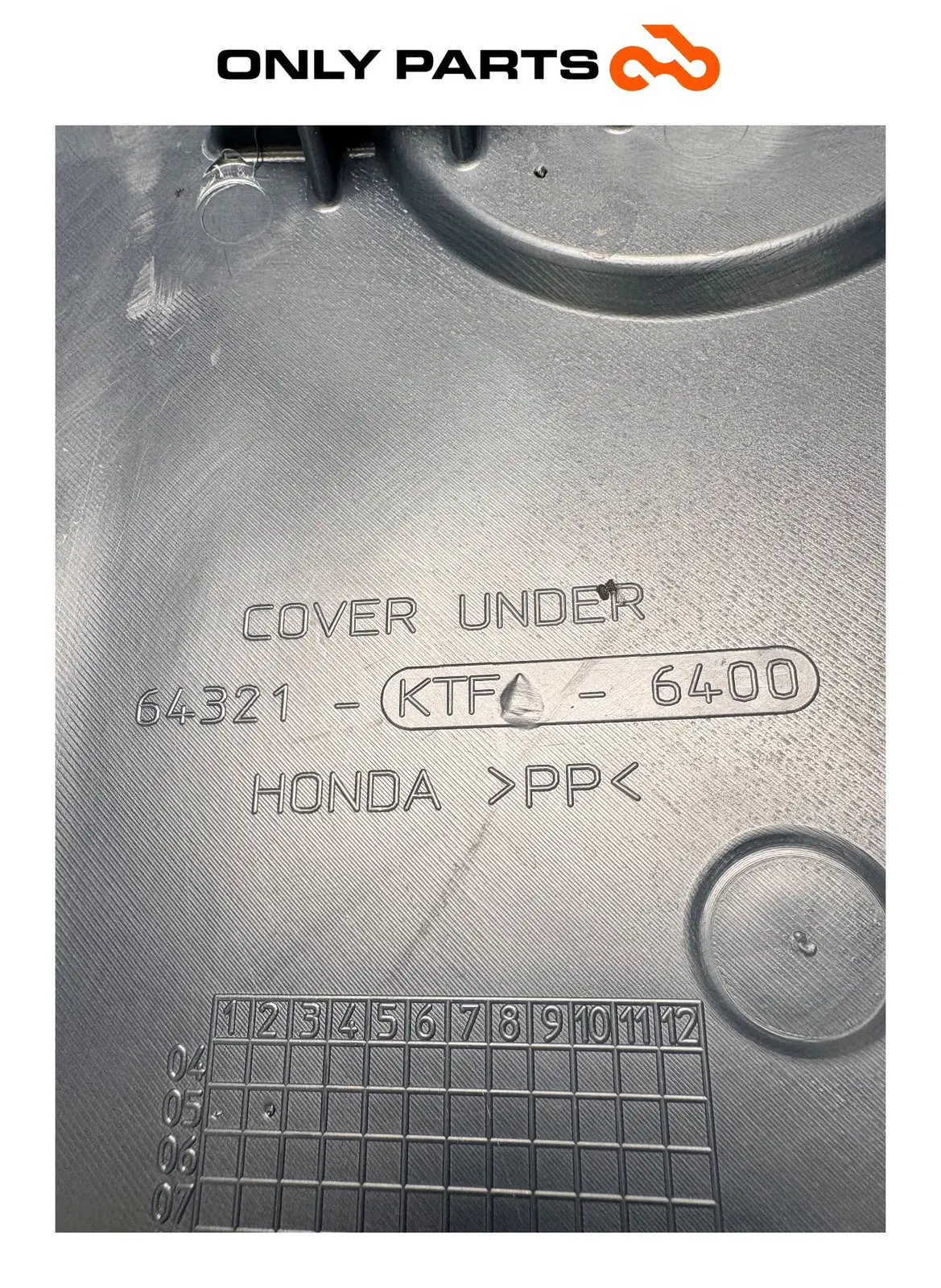 Carena sotto pedana Honda Sh 150cc 2008 Grigio usato — foto reale 10