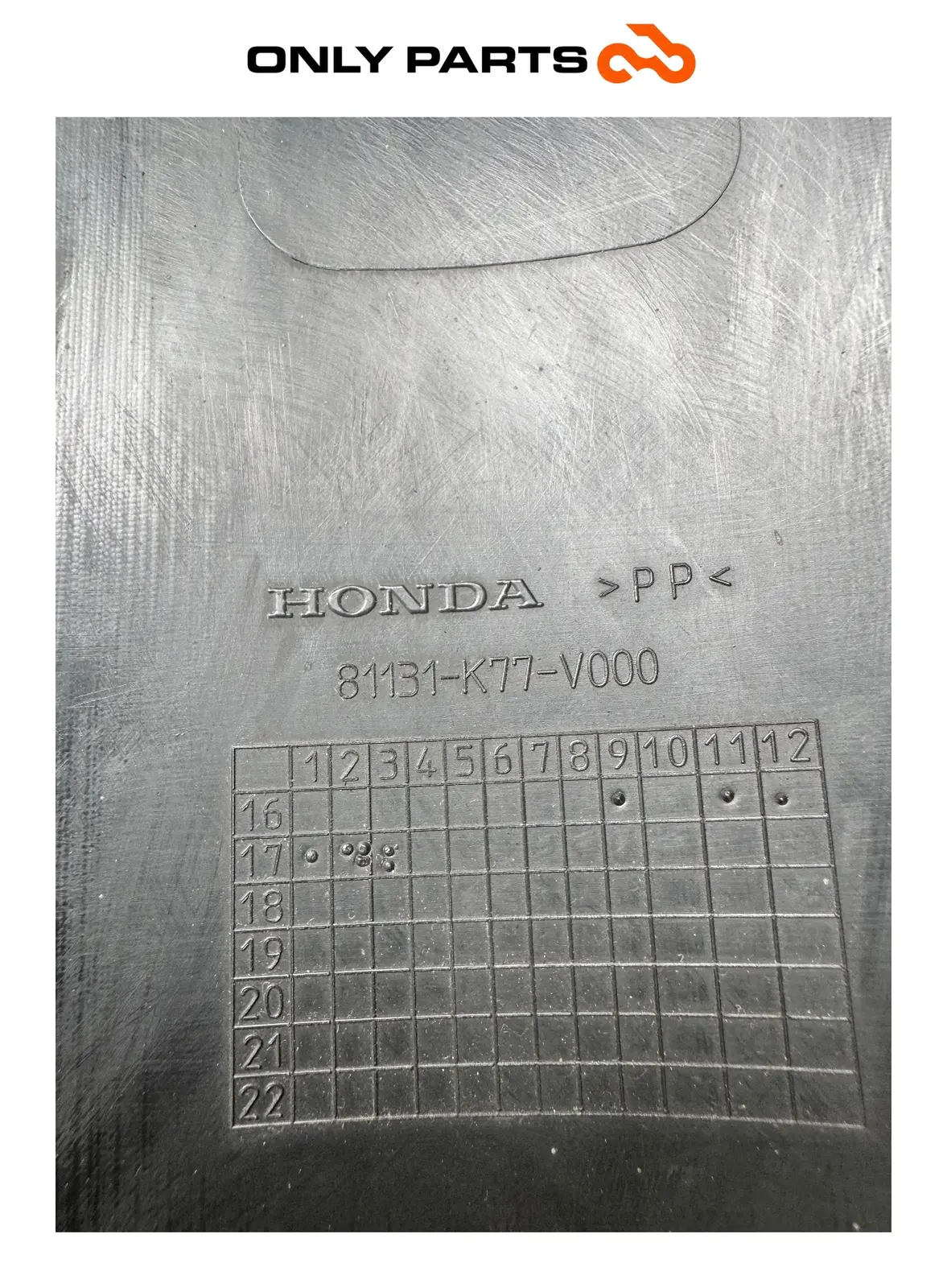 CONTRAESCUDO CARENADO INTERIOR HONDA SH 150 2017 OEM 81131-K77-V000 Honda SH 150cc 2017 Nero de segunda mano — foto real 15