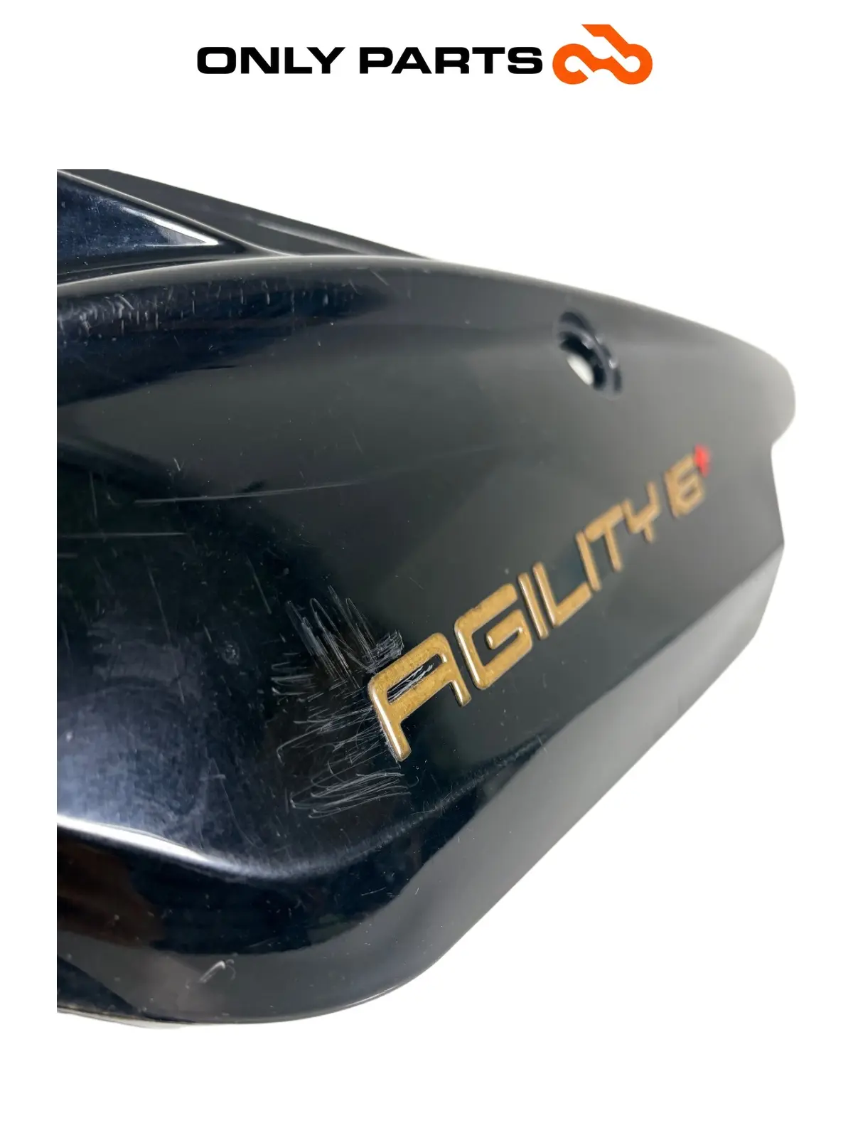 Carena Posteriore SX Fianco Kymco Agility R16+ 125 2015 83600-ALJ8-E000 Body Kymco Agility R16+ 125cc 2015 Nero usato — foto reale 4
