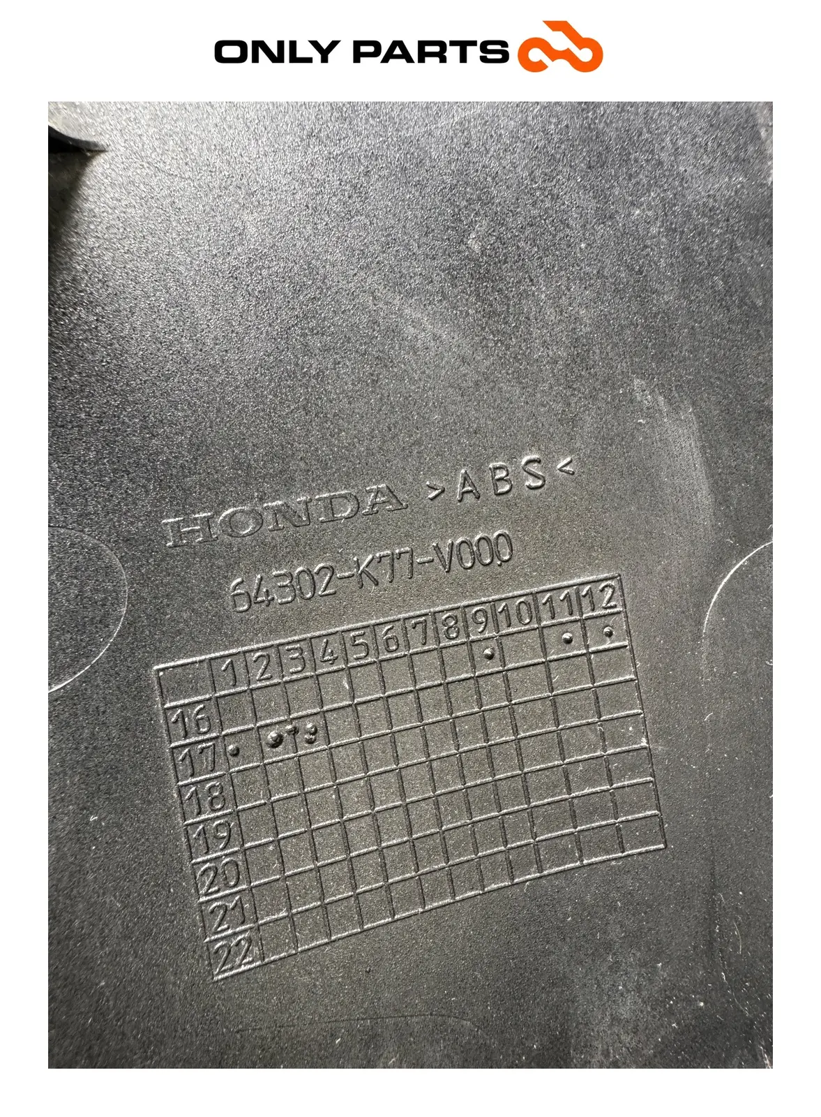 Used Right front side panel Honda SH 150cc 2017 Nero — real photo 11
