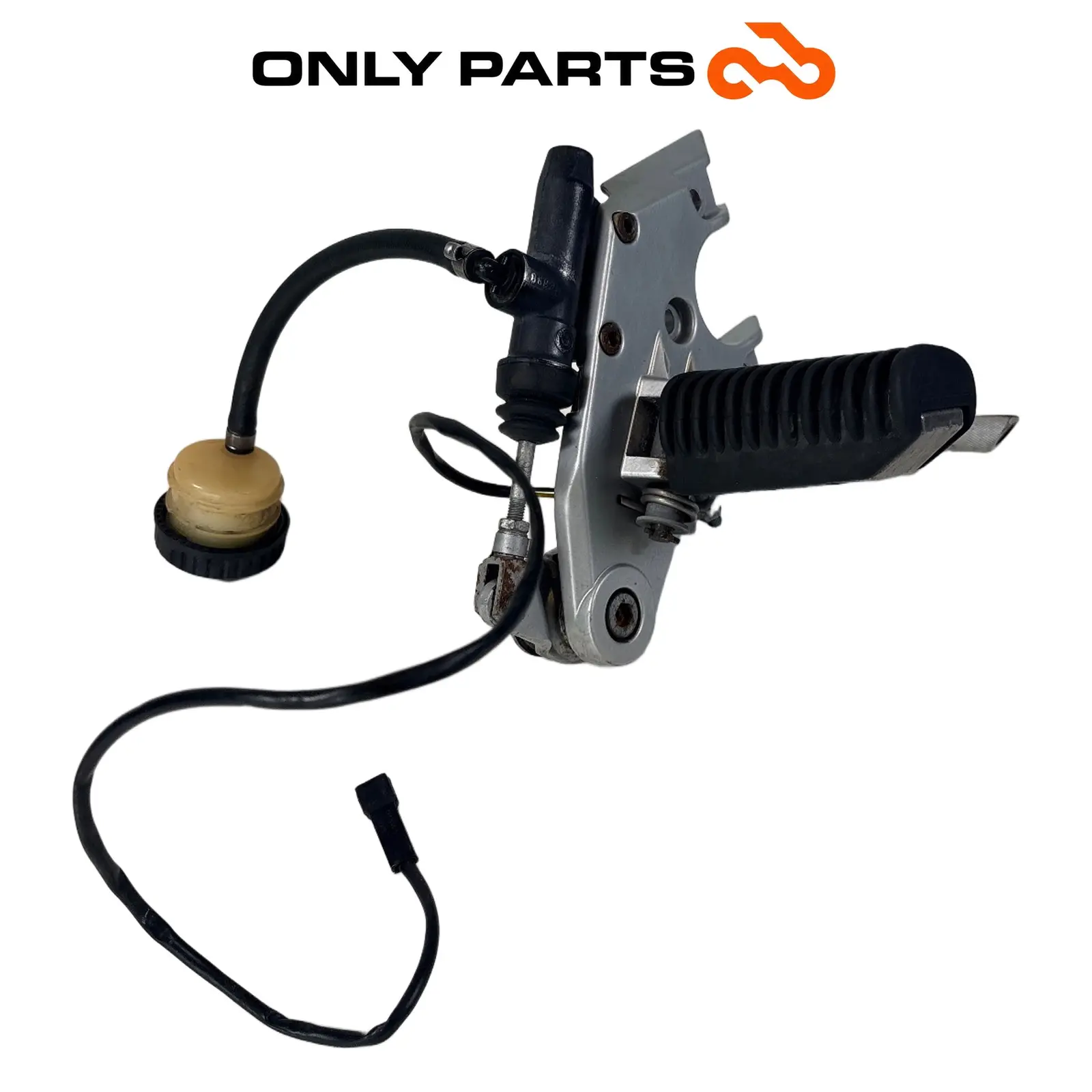 Pedana destra con pompa freno posteriore e pedale (rear master cylinder) BMW R 850 R 1997 BMW R 850 R usato — foto reale 6